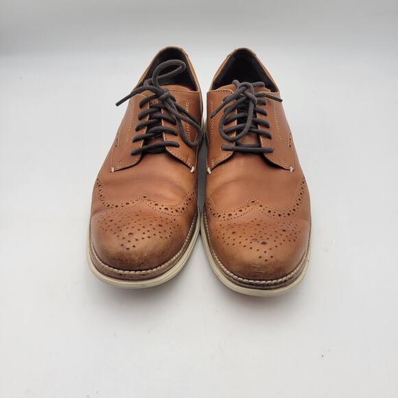 Cole Haan Men\'s Originalgrand Energy Merid SW British Tan Full Leather Sz 11.5